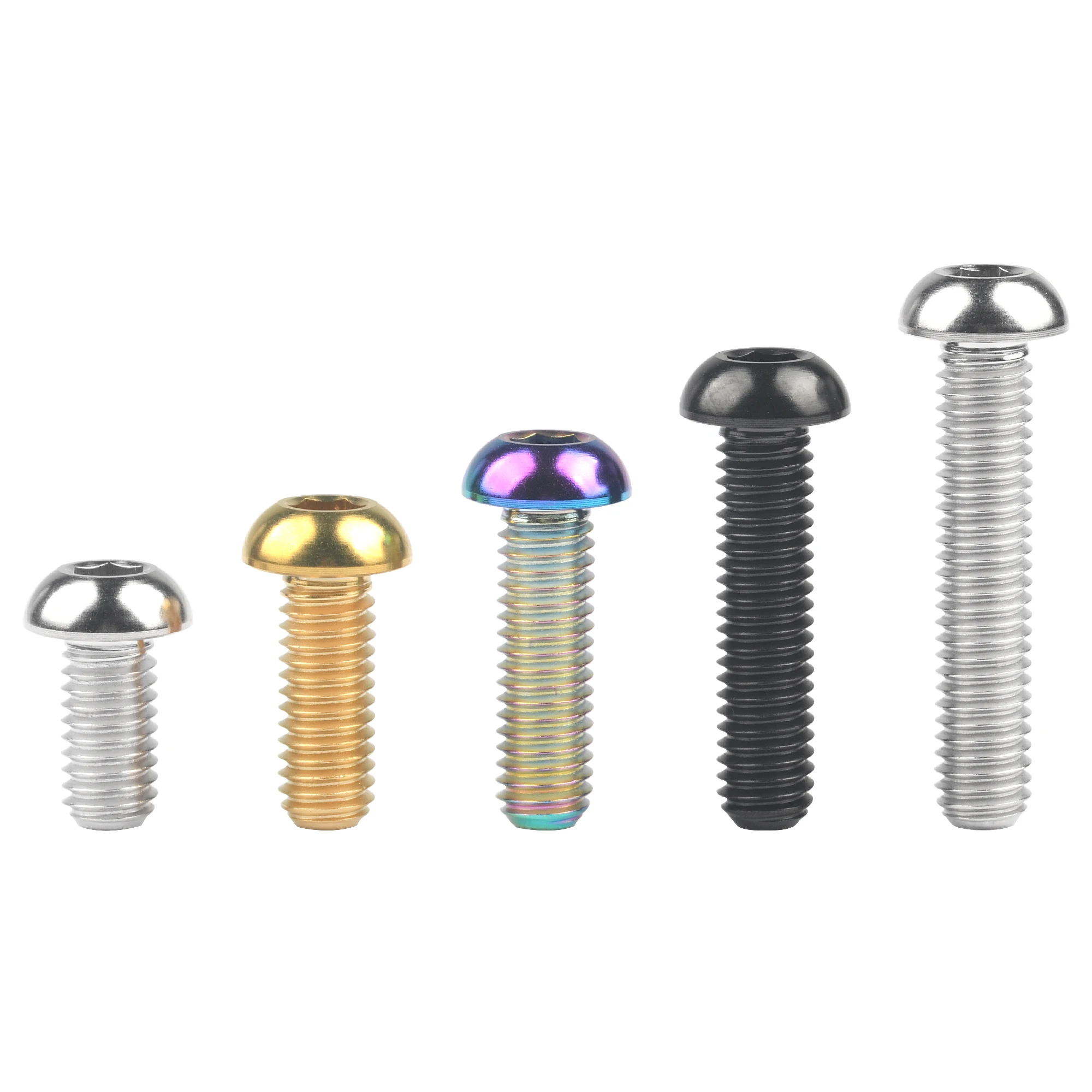 

M6x12/16/20/25/30mm Hexagon Head Titanium Bolt for Bike Motor Car Refit Fastener
