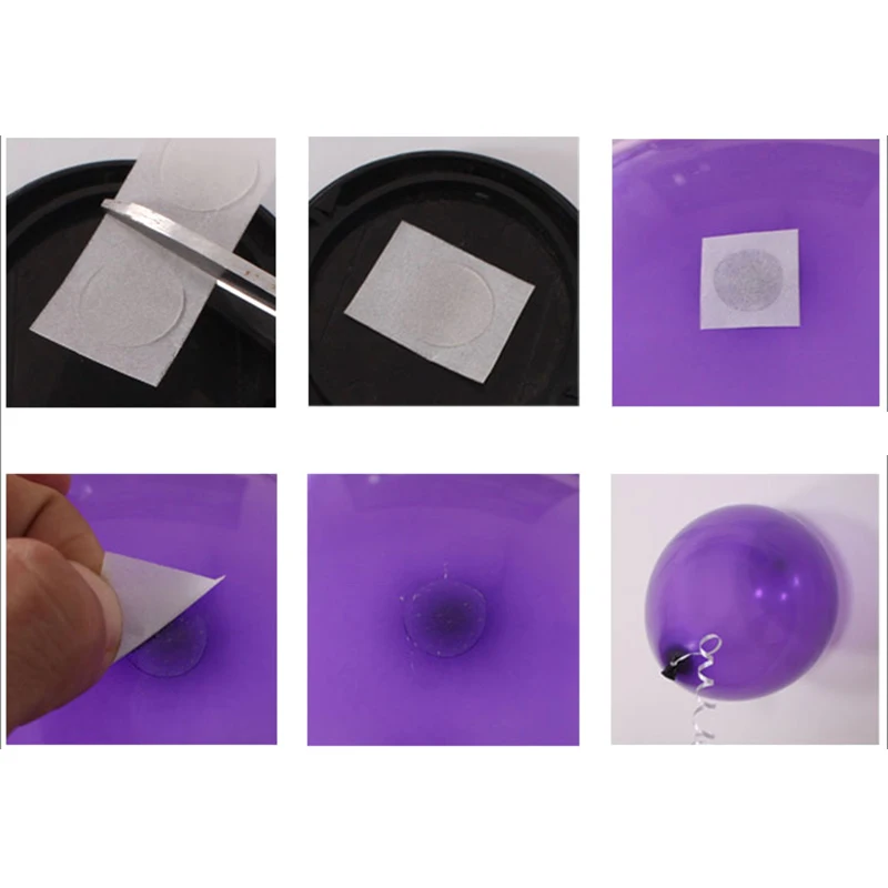 Горячее предложение 2 рулона (100 шт/рулон) клей для воздушных шаров точечная