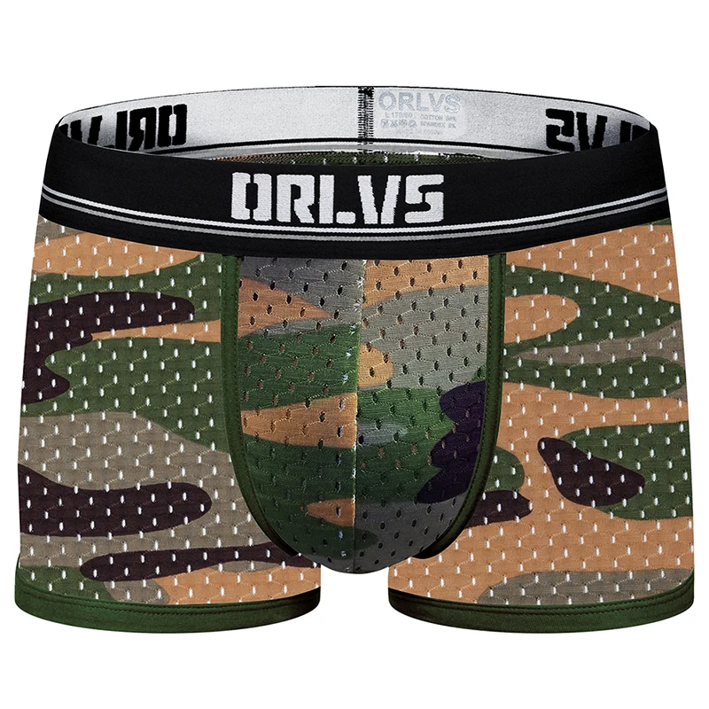 ORLVS Брендовое Мужское нижнее белье мужские сексуальные боксеры cueca masculina дышащие Ropa Interior hombre мужские трусы-боксеры calzoncillo hombre - Цвет: OR191-green