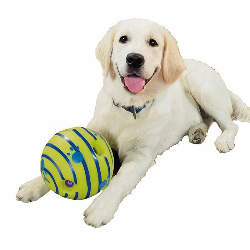 

Wobble Wag Giggle Ball Interactive Dog Toy Pet Puppy Chew Toys Funny Sounds Dog Play Ball Training Sport Pet Toys 15cm
