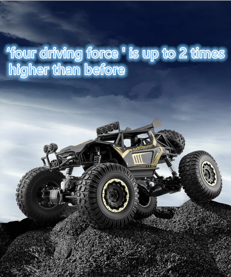 Радиоуправляемый автомобиль 4WD 1:8 50 см негабаритный полуметровый сплав тела скалолазание RC автомобиль горный йети высокая скорость внедорожник 2,4G RC автомобиль игрушка