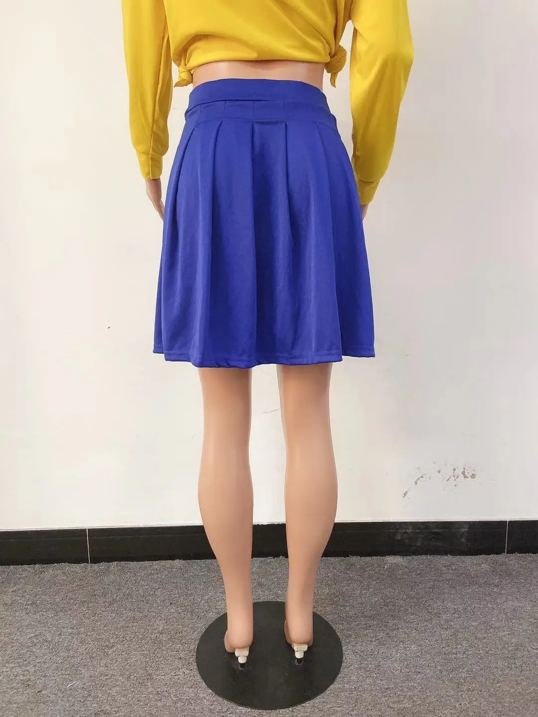 

Causal Solid Pleated Skirt for Women High Waist Sexy Parties Mini Skirt Plus Size Streetwear Mujer Loose Short Harajuku Skirts