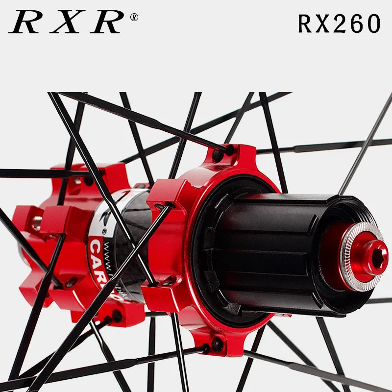 Mtb велосипед Wheelset углеродный волоконный концентратор RX260 горный колеса Набор 5