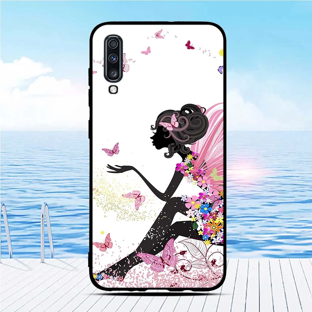 Чехол для Samsung Galaxy A70 чехол телефона из ТПУ A705 силиконовый узор чехол-бампер |