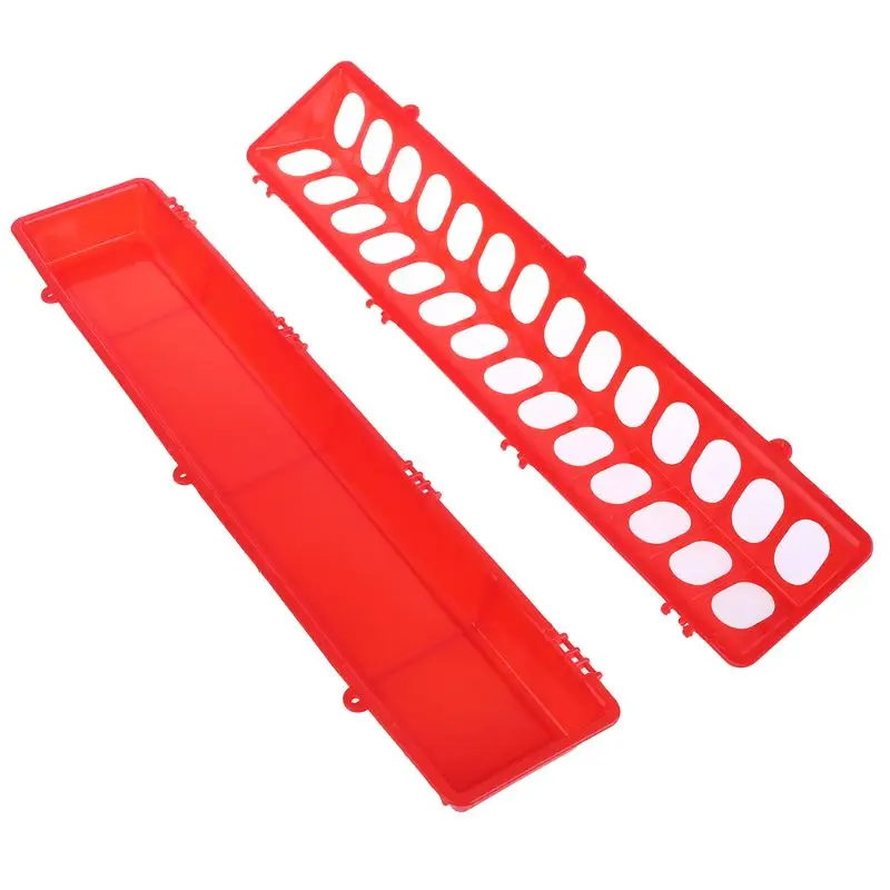 Пластиковая кормушка для птиц длинный лоток с откидной крышкой кормления