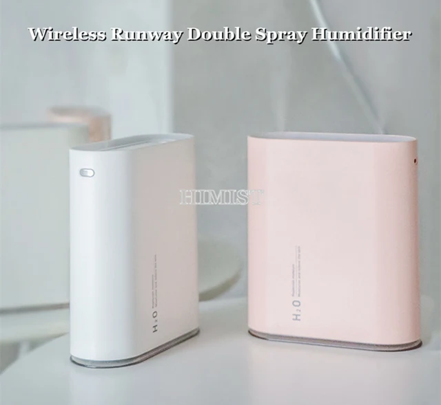 1 large capacity air humidifier dual spray 2000mah battery rechargeable wireless ultrasonic aroma diffuser color light fogger