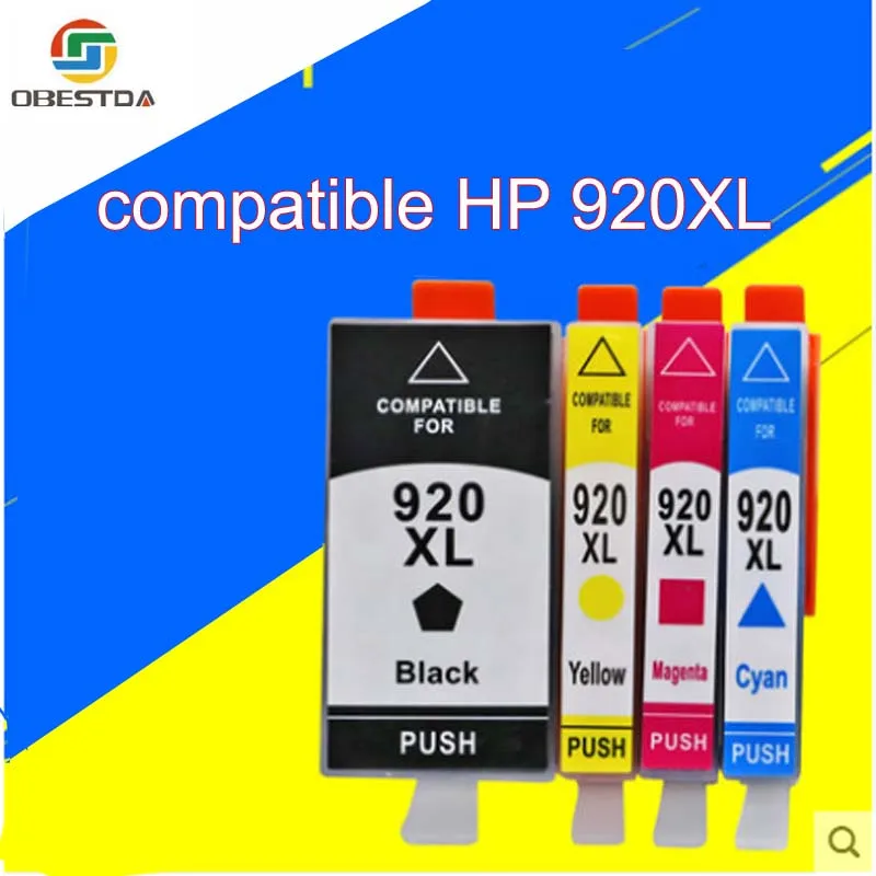 8 шт Obestda совместимые чернильные картриджи для HP 920 Deskjet 6000 6500 7000 7500A принтеров HP920 XL