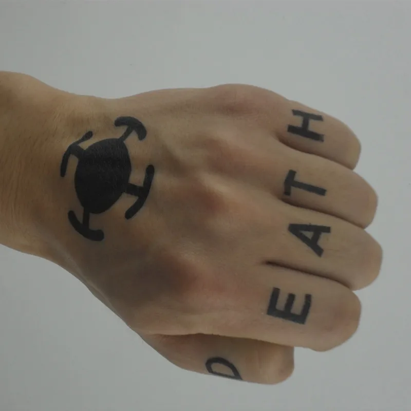 Лидер продаж аниме цельный стикер косплей Татуировка Trafalgar D татуировка с