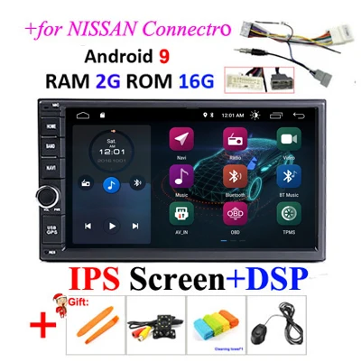 NISSAN2G 16G IPS DSP Ips DSP 4G 64G 2 din Android 9,0 автомобильный мультимедийный плеер видео gps навигация головное устройство в тире автомобильный ПК стерео радио без dvd obd2 FM - Цвет: NISSAN2G 16G IPS DSP
