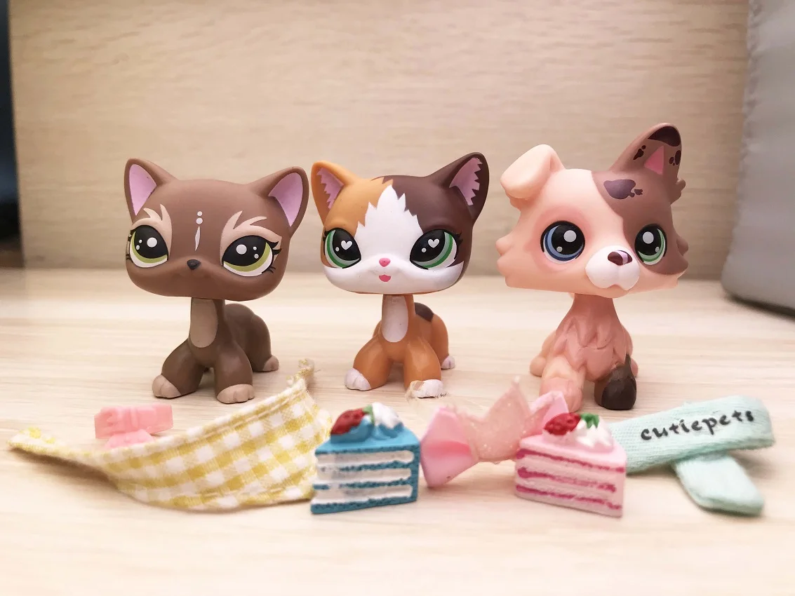 Pet shop Пламя короткошерстной кошки Кот Elk кошка масло колли с 6 шт. аксессуары бант