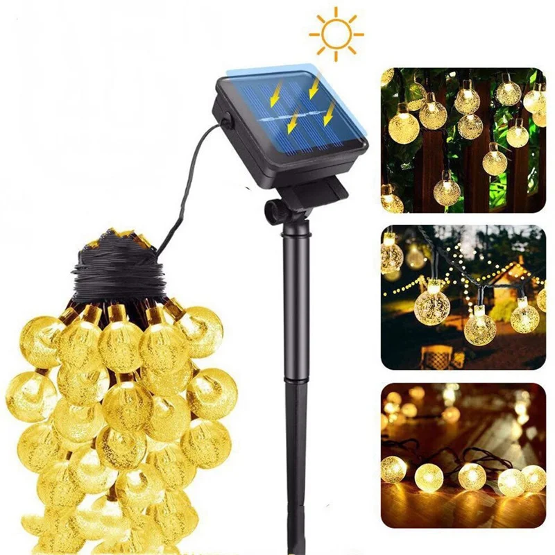 

Праздничные лампы на солнечной батарее с автоматическим управлением светом, подзасветильник светильник для рождественской елки, Декорати...