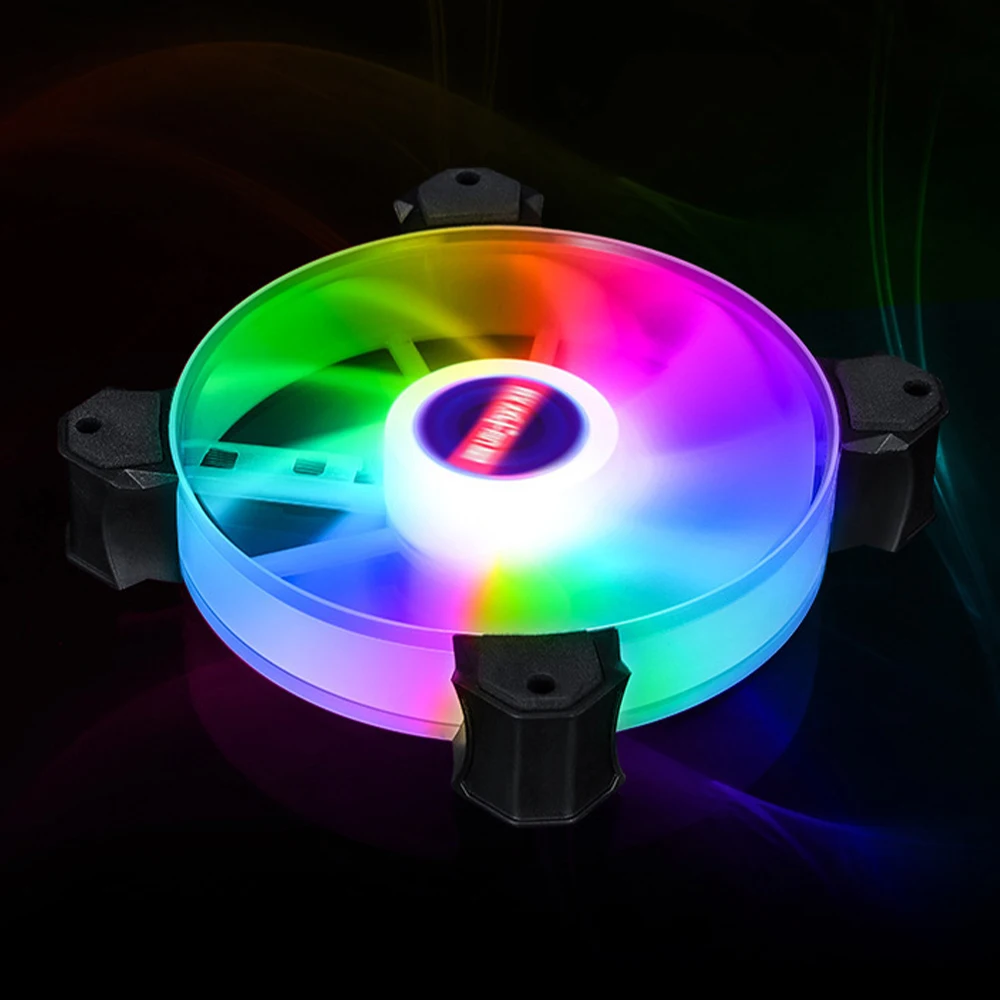RGB вентилятор шасси 12 см настольный компьютер охлаждающий симфонический