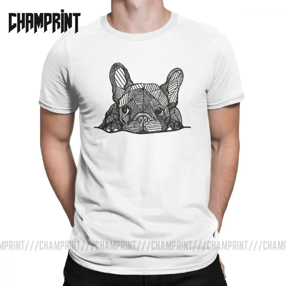 Футболки для влюбленных французских бульдогов щенков собак мужчин хипстерская