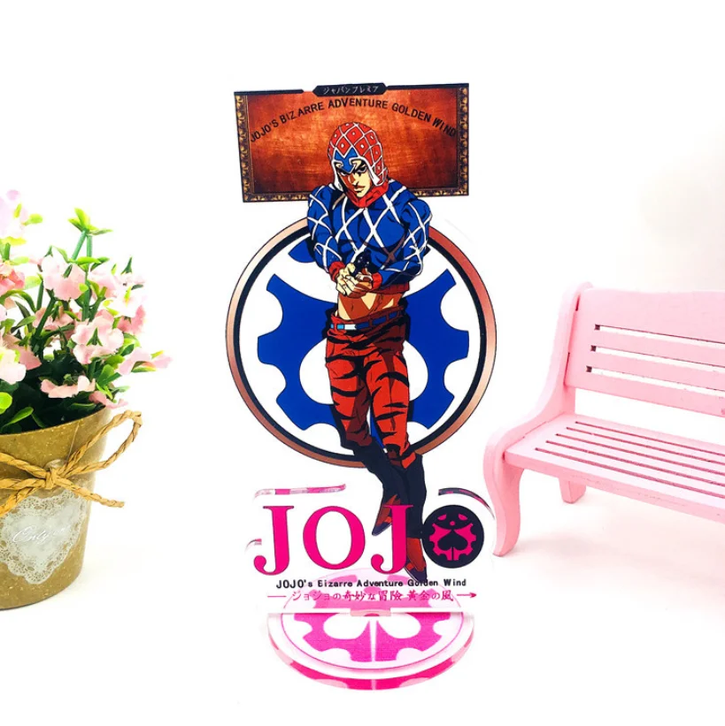 Аниме Adventure Золотой ветер версии акриловая модель на подставке игрушки фигурку 15