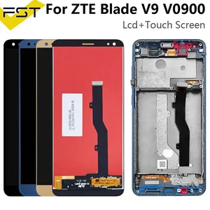 for zte blade v9 v0900 lcd display with touch screen digitizer mobile phone accessories lcd sensor zte v9 free global shipping