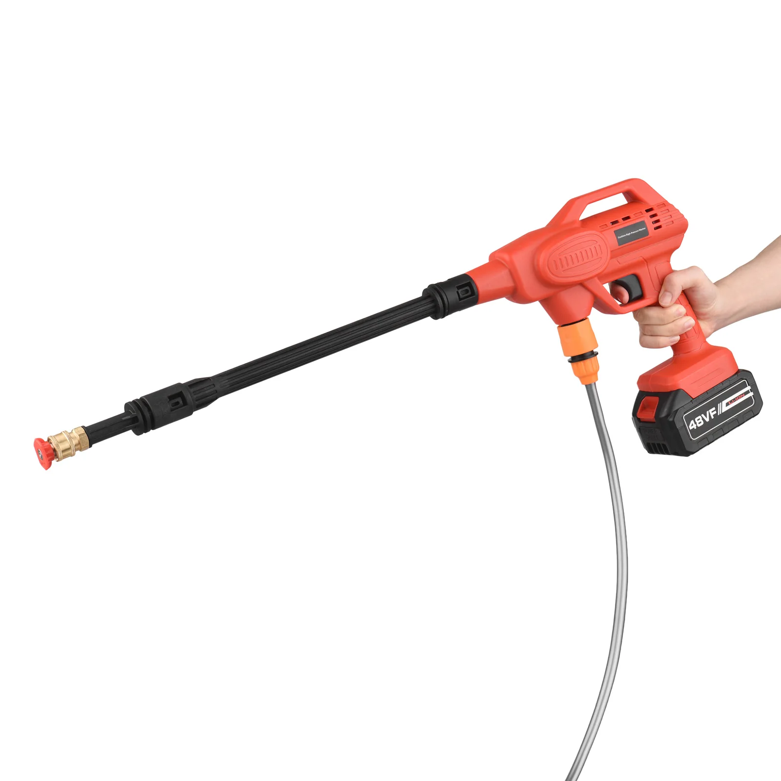 Скидка Мойка высокого давления аккумуляторная, 48 В, 350 фунтов/кв. Дюйм