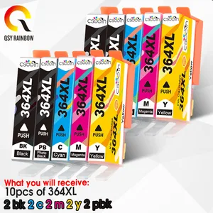 Совместимый сменный чернильный картридж QSYRAINBOW 364XL для HP 364 XL для Deskjet 3070A 5510 6510 B209a C510a C309a