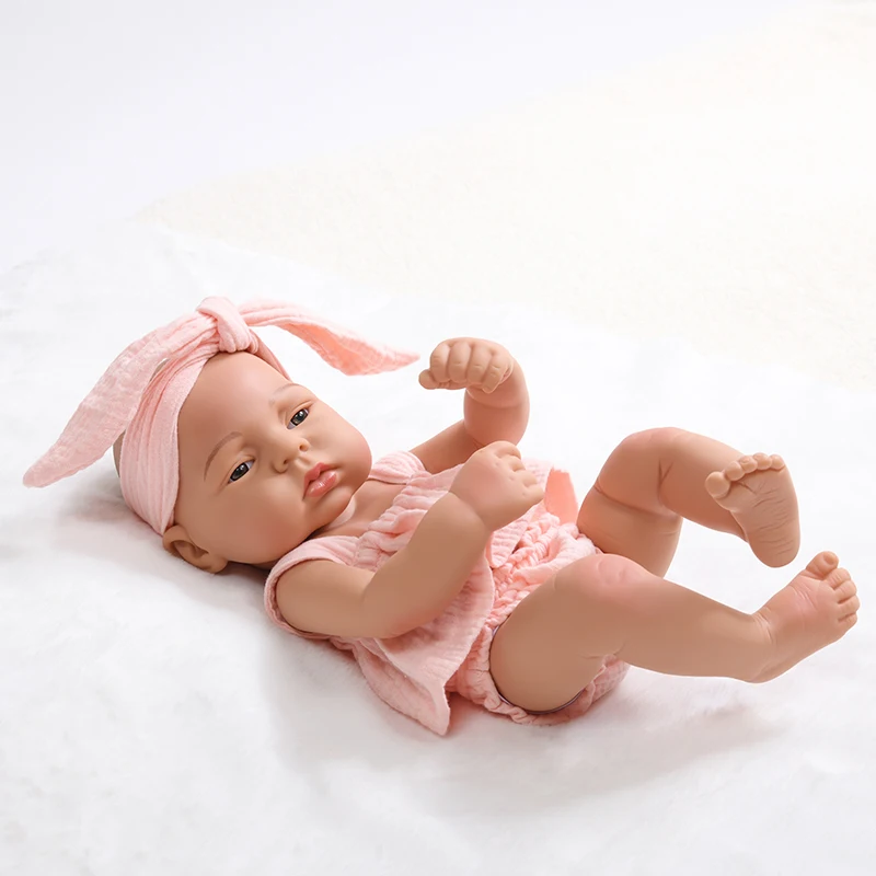

Full Silicone Waterprood Bebe Reborn Doll Girl 16 inch/40cm Reborn Doll Baby Toys For Kids Birthday Gifts Playmate