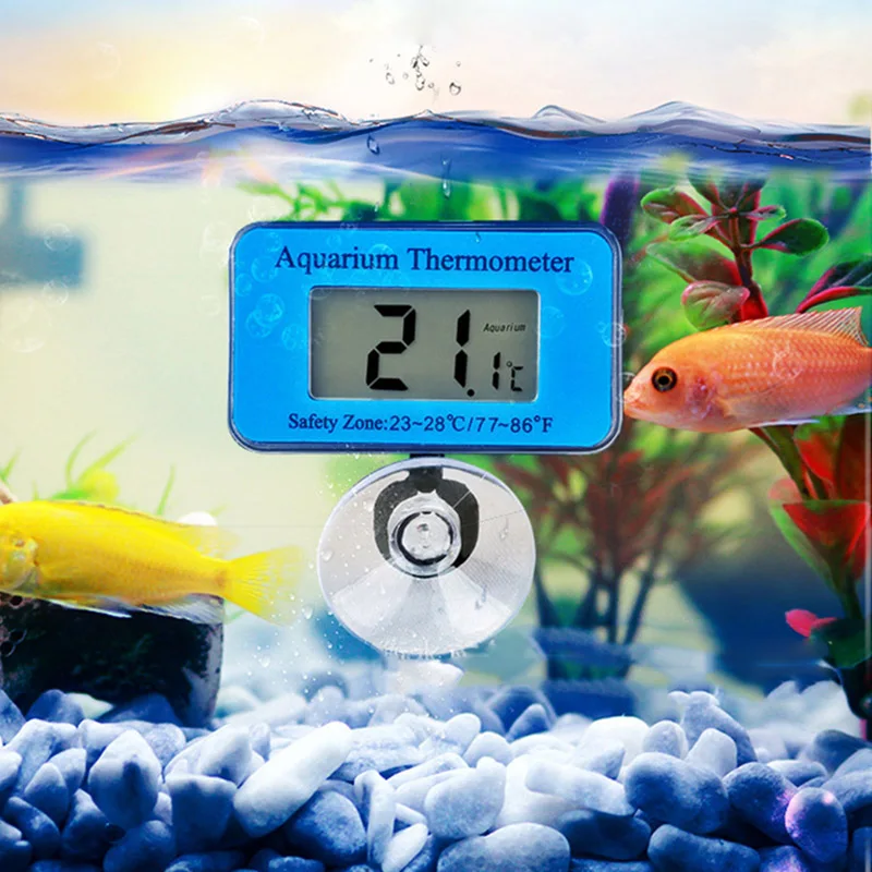 

Hot Waterproof Digital LCD Fish Tank Thermometer Underwater Temperature Monitor With Suction Cup