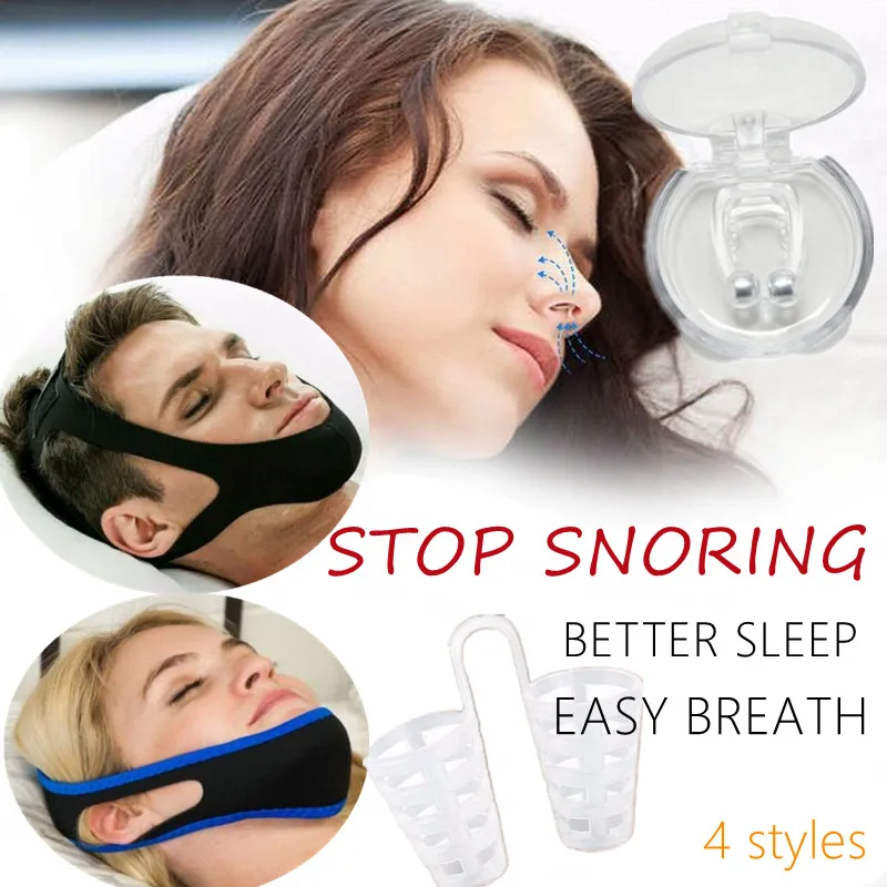 

Magnetic Anti Snoring Stop Snore Nose Clip Adjustable Chin Strap Belt Easy Breathe Improve Sleeping For Men/Women Dropshipping