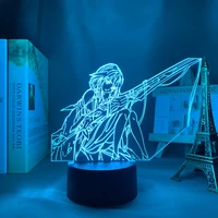 guilty crown inori yuzuriha 3d lamp for bedroom decorative night light birthday gift room table led light anime guilty crown