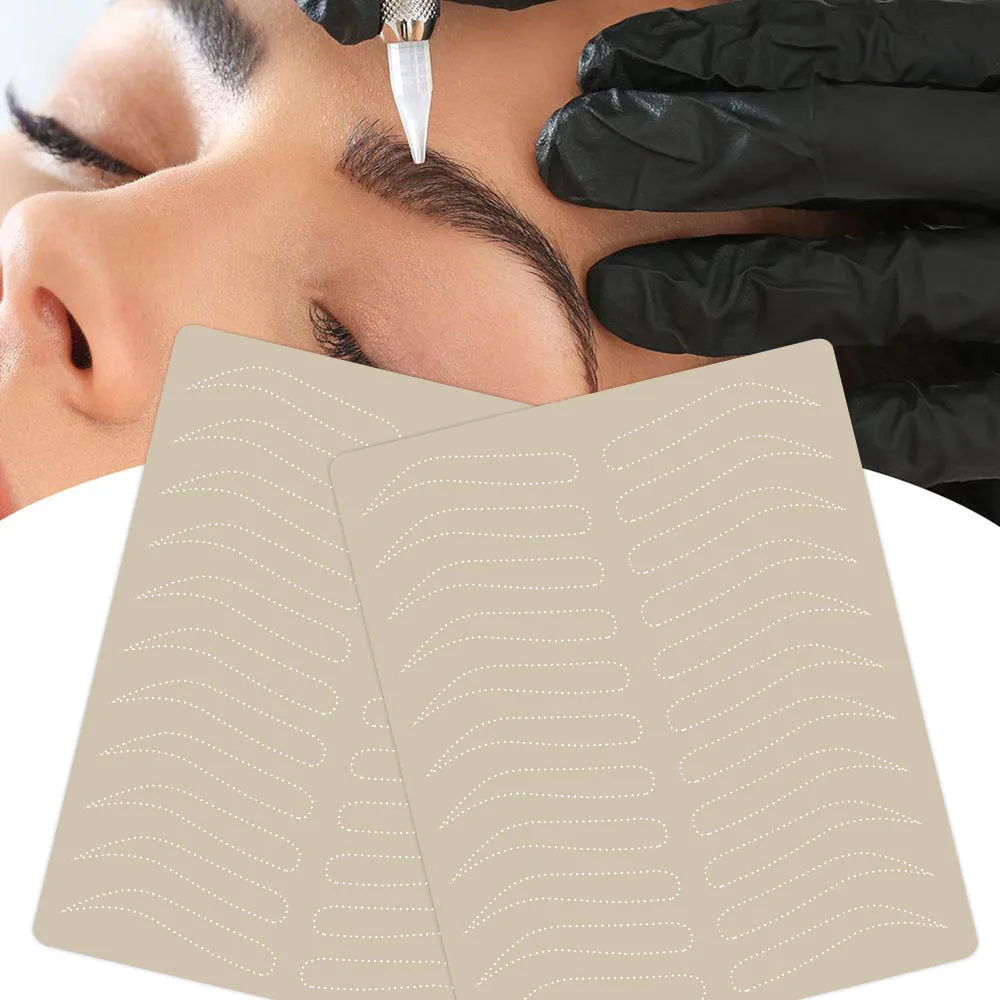 

PEPAX 5pcs Eyebrow Tattoo Practice Skin Latex Microblading Practice Skin Tattoo Skin Practice Sheet Special Eyebrow
