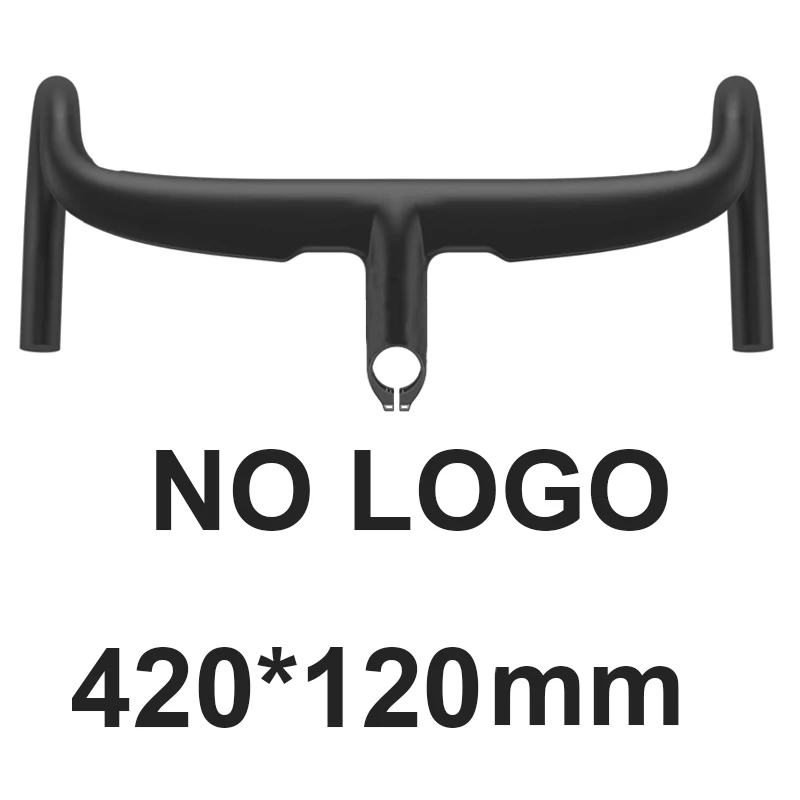 NO LOGO 420X120mm AERONOVA велосипедный интегрированный ручки углеродный руль для шоссейного велосипеда Руль 28,6 мм гоночный велосипед руль 400/420/440 мм - Цвет: NO LOGO 420X120mm