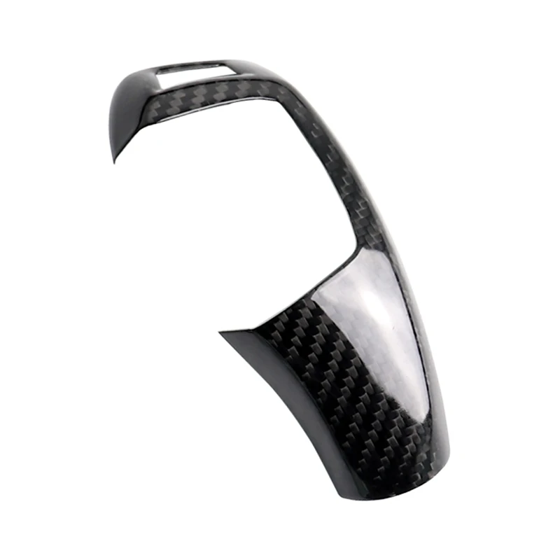 

For-BMW X3 X4 X5 X6 F20 F30 F31 F34 Carbon Fiber Car Interior Gear Shift Knob Cover Decoration Auto Gear Head Cover Trim