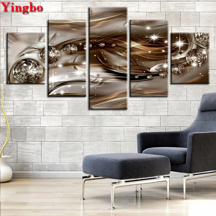 

Алмазная мозаика, абстрактная алмазная живопись, полная квадратная вышивка крестиком, алмазная вышивка, 5 шт., изысканные фоновые фотографи...