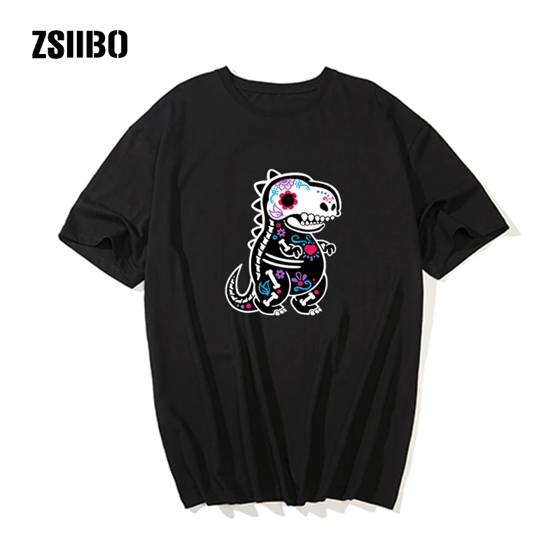 Новая модная мужская футболка с принтом из мультфильма дракон белой кости