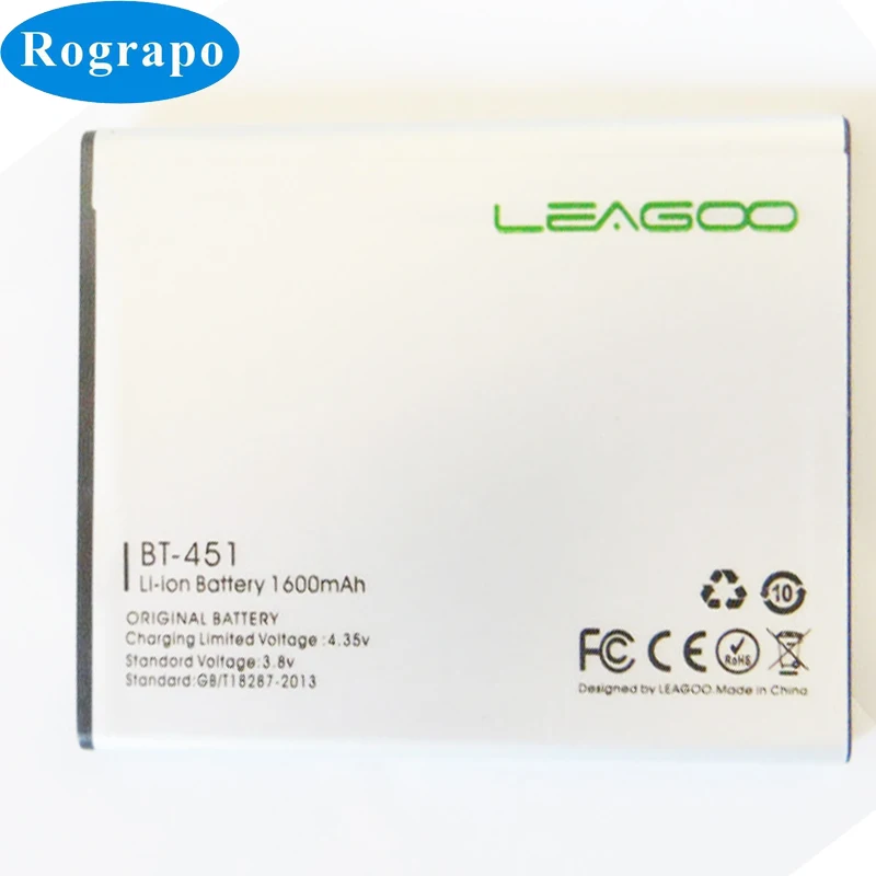 Сменный аккумулятор для смартфона Leagoo BT451 3 8 В 1600 мА · ч полный Аккумулятор Lead 6 Alfa