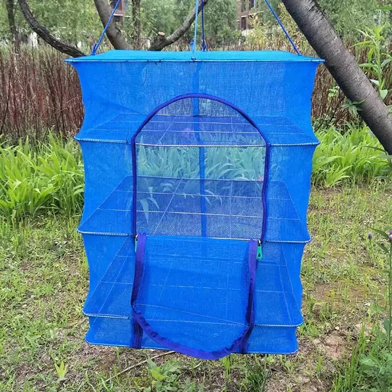 

Folding Drying Fish Net Drawer Cage Drying Meat and Vegetables Net Rack Drying Goods Household Creative Fish Drying layered Net