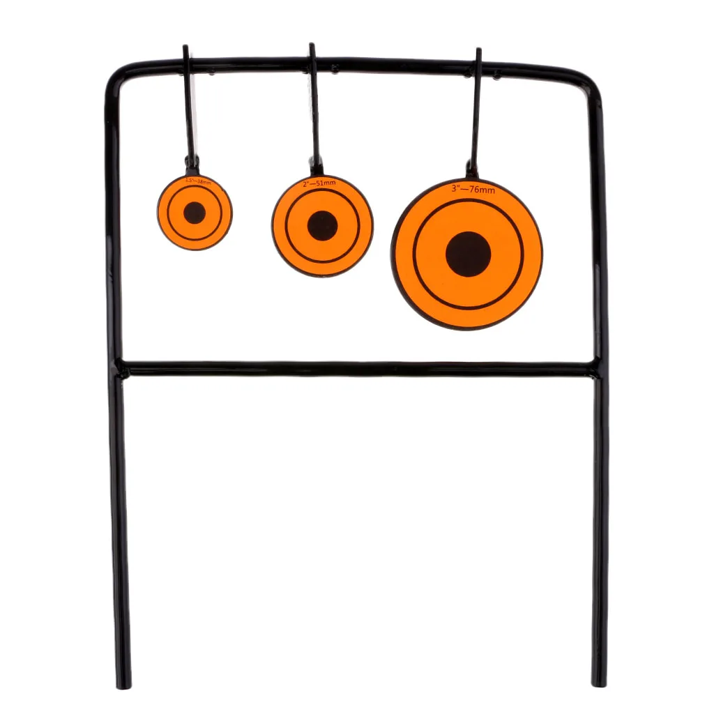 Железная мишень для стрельбы вращающаяся 3 размера самонастраиваемая тренировок