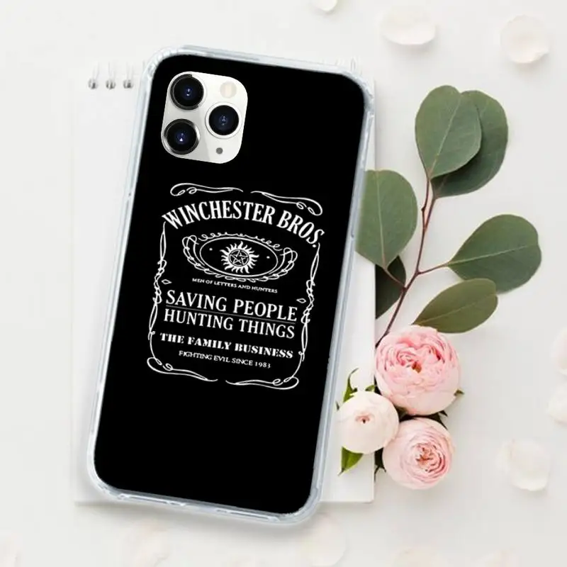 

Supernatural TV series Phone Case for iPhone 11 12 mini pro XS MAX 8 7 6 6S Plus X 5S SE 2020 XR Luxury brand shell funda