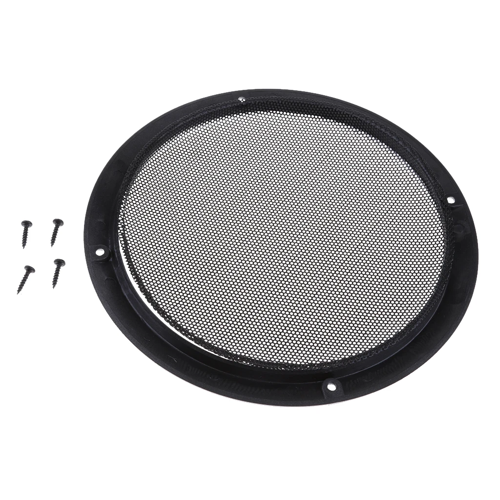 

8inch Speaker Cover Metal Mesh Grille Protection Decorative Circle Silver