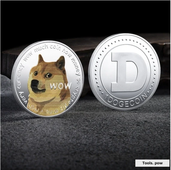 

WOW Gold Plated Dogecoin Commemorative Coins Dog Pattern Dog Souvenir Collection Gifts Gold/Silver