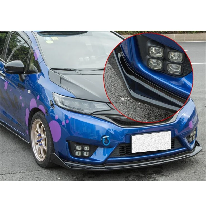 CEYUSOT для 3 шт. Honda Fit Jazz Комплект переднего бампера кузова диффузор дефлектор