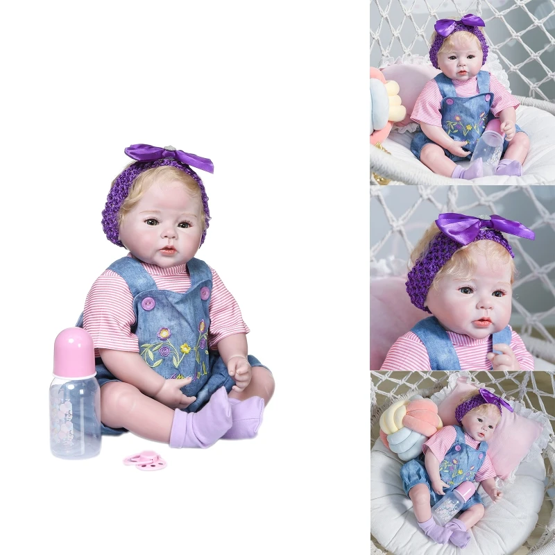 

2020 New 50cm Realistic Doll Soft Body Vinyl Toddler Babies Lifelike Girl Princess Toys High Quality