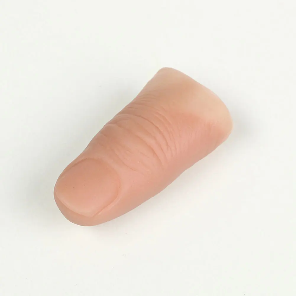 2 шт наконечник большого пальца с Красной тканью Волшебные трюки ткань шарф Disapper