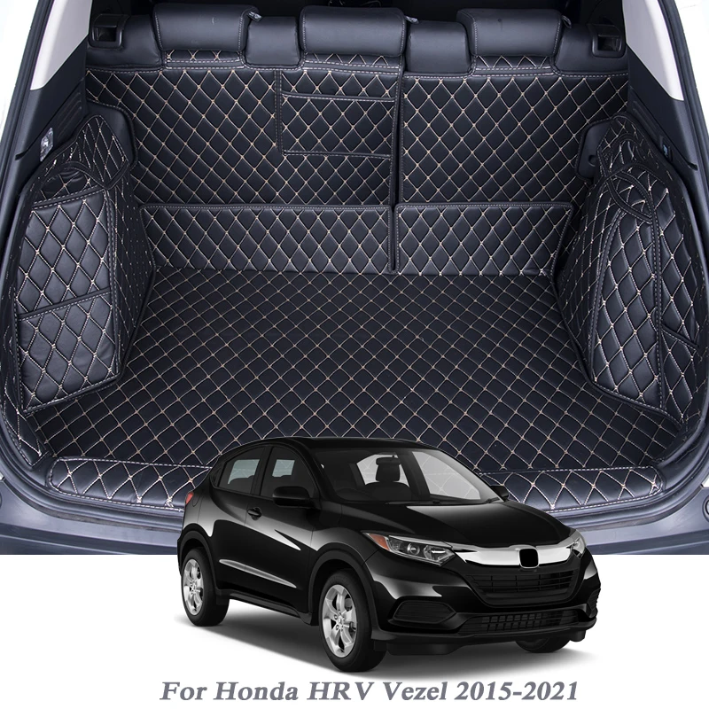 

Car Styling PU Leather Trunk Mat Rear Liner Cargo For Honda Vezel HRV 2015-2021 Carpet Tray Protector Pad Auto Accessoy