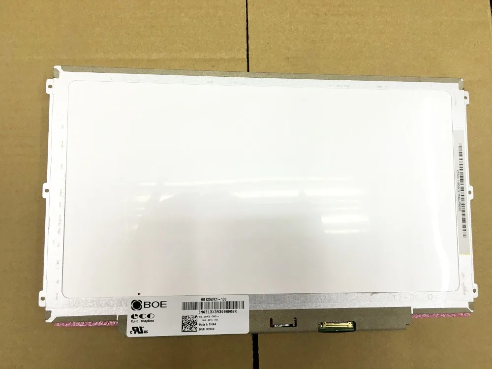 

For BOE HB125WX1-100 HB125WX1 100 LED Screen Matrix for Laptop 12.5" 1366X768 HD 30Pin Matte Replacement LCD Display