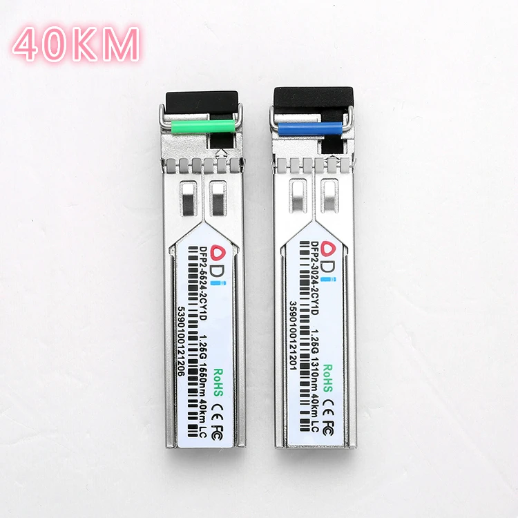 SFP Module for OLT ONU switch SFP20km Optic Transceiver sfp 1.25g 20km 40km 1550/1310nm lc SC/FC/ST a pair 1310nm/1550nm | Мобильные