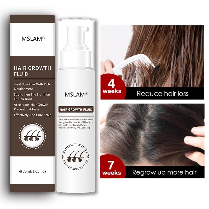 Жидкость для роста волос MSLAM 100% натуральный экстракт жидкое средство