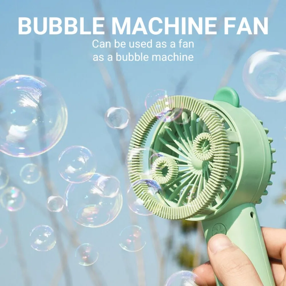 

New Bubble Usb Small Fan Portable Handheld Mini Fan Bubble Machine Summer Outskirts