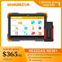 humzor nd361 professional automotive obd2 scanner tablet full system car diagnostic tool for abs airbag oil epb dpf 10 reset