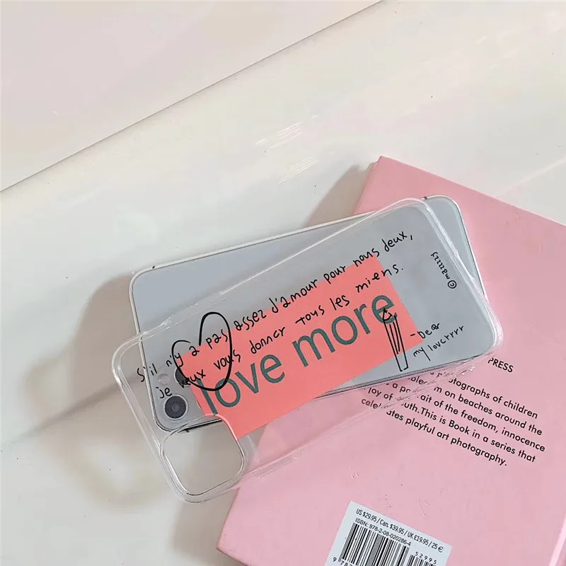 Милый простой чехол для телефона с надписью iphone 11 Pro max iPhone X XR XS Max 7 8 6 6s plus Модный