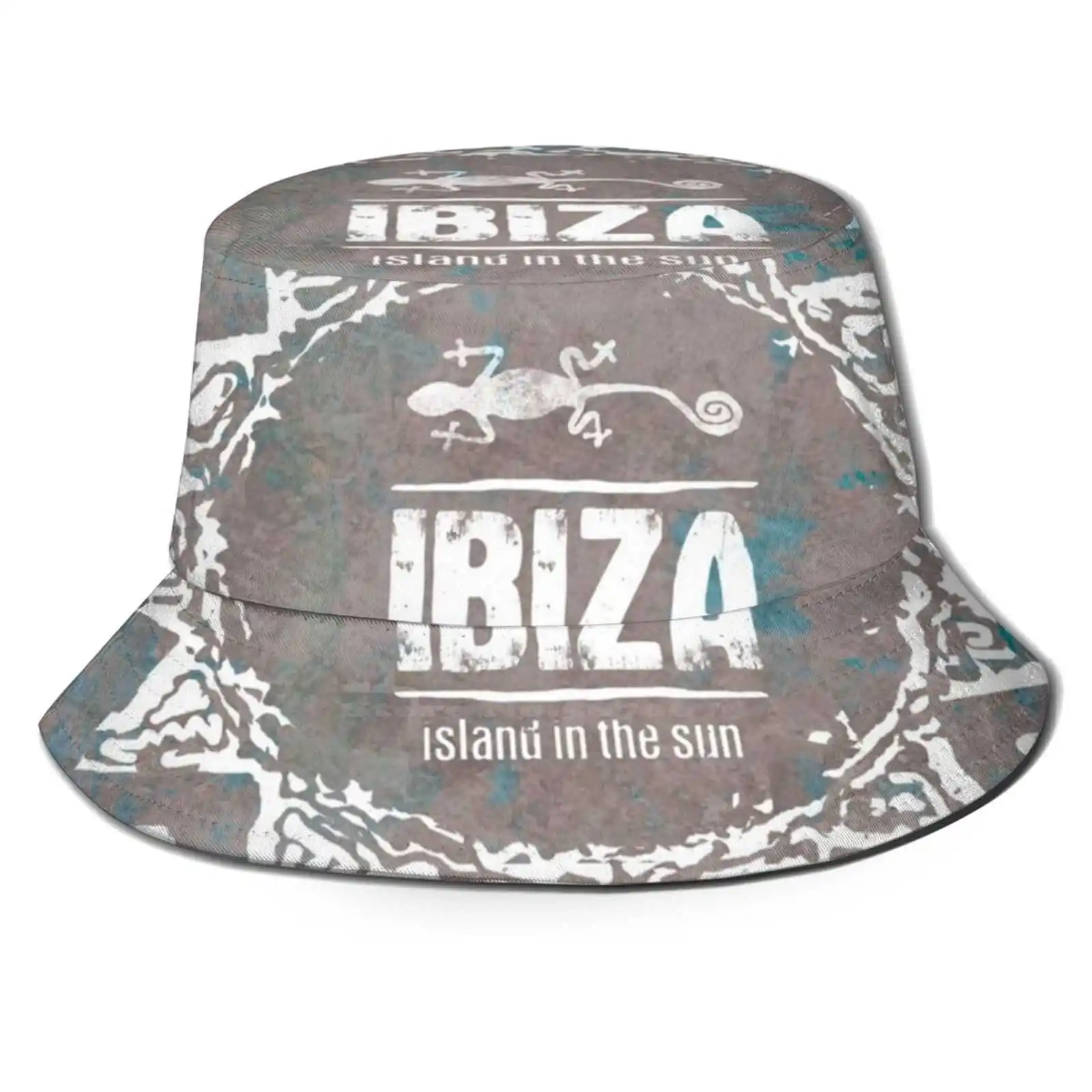 

Шляпа с узором Ibiza Blue, уличная шляпа от солнца, Солнцезащитная шляпа, Балеарские острова, морской океан, Ибица, Мальорка, Мальорка, Канарские ...