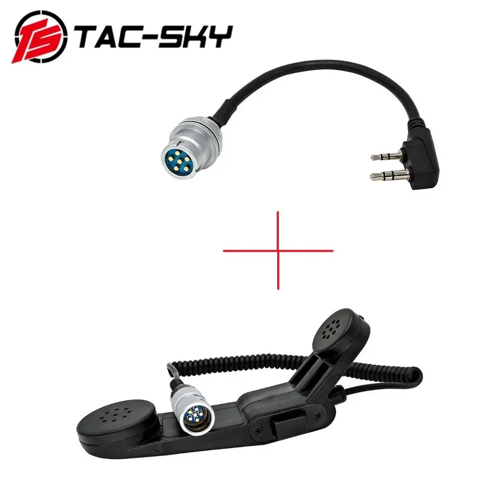 TAC-SKY tactical PRC /AN 148 152 152A walkie-talkie virtual model dummy case 6-pin PTT PRC PTT H250 PTT and tactical PRC U283