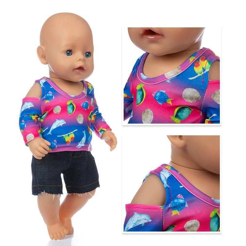 

Новинка 2021, стандартная одежда, подходит для кукол 17 дюймов, 43 см, костюм для новорожденных, подарок на день рождения