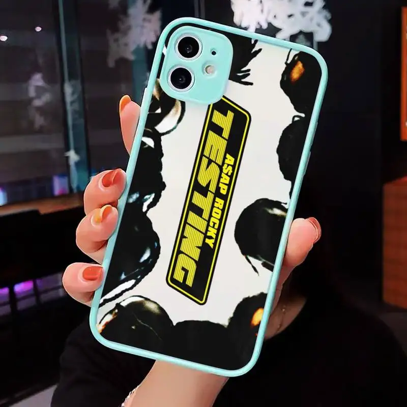

Asap Rocky Phone Case matte transparent For blue iPhone 7 8 x xs xr 11 12 pro plus max mini Clear Funda